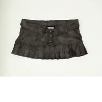 Women's black leather tank top Size XS 