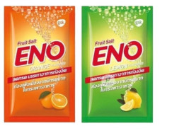 Set of 3 ENO Fruit Salt Eno Fruit Salt relieves symptoms of bloating and flatulence, sachet form 4.5 grams.