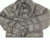 Black down jacket with hood 