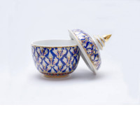 Small сeramic cup with lid, Thailand