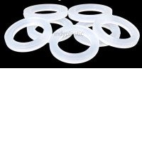 Set of 12 Silicone gasket / silicone rubber ring 