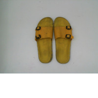 Yellow men's sandals