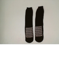 Men's black long socks 