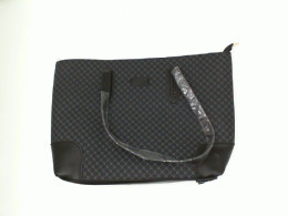 Large black and gray women's shoulder bag 
