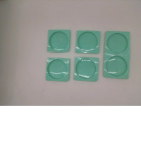 Set of 6 Gray silicone baking mat