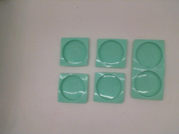 Set of 6 Gray silicone baking mat