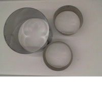 Set of 3 Stainless steel baking mold