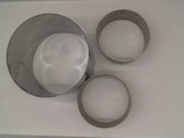 Set of 3 Stainless steel baking mold Set of 3 Stainless steel baking mold