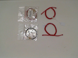 Set of 4 Red and black bracelet 