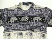 Elephant print short sleeve shirt Elephant print short sleeve shirt