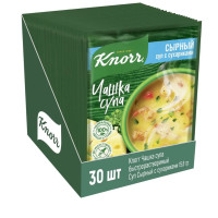 Set of 30 packages of instant soup: Knorr Cup of soup "Cheese soup with suzariki"