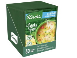 Set of 30 packages of instant soup: Knorr Cup of soup "Cheese soup with suzariki"