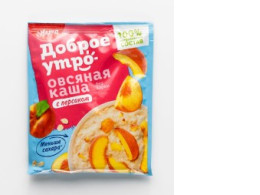 Set of 20 packages of instant porridge: UVELKA Good morning oatmeal with peach