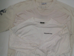 Set of 3 White long-sleeved round neck shirt