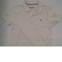 White short-sleeved collared shirt 