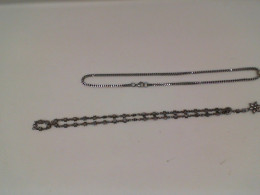 Set of 2 Stainless steel necklace 