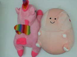 Set of 2 Pony and dinosaur dolls 