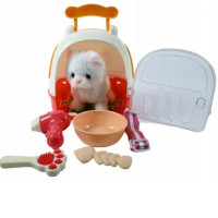 BIAŁY KOTEK NA BATERIE MASKOTKA KOTA Z 