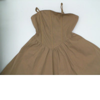 Women's brown one-shoulder short dress Women's brown one-shoulder short dress