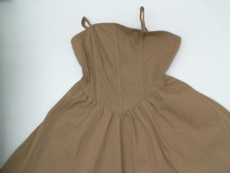 Women's brown one-shoulder short dress 