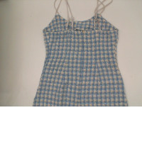 Women's short blue one-shoulder dress Women's short blue one-shoulder dress