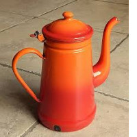 Iron coffee pot