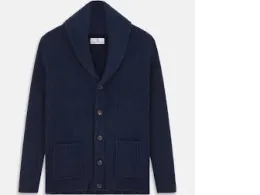 Navy Shawl Collar sweater Navy Shawl Collar sweater