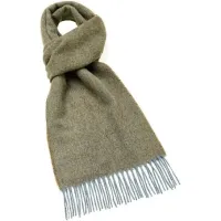Plain Lovat 100% Merino Wool Scarf 