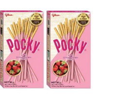 Set of 2 Pocky Strawberry Biscuit Sticks