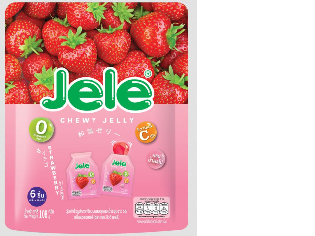 Jelly Chewy Jelly Strawberry Flavor 108 g Jelly Chewy Jelly Strawberry Flavor 108 g