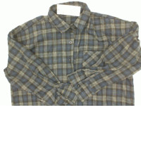 Blue plaid long-sleeved shirt Size M Blue plaid long-sleeved shirt Size M