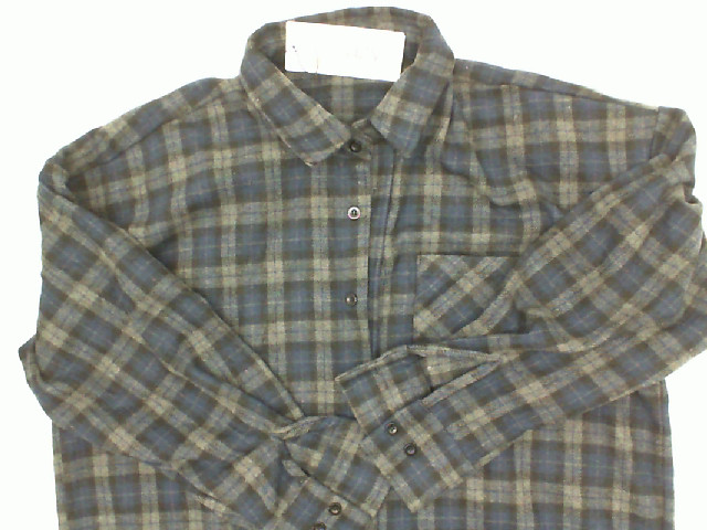 Blue plaid long-sleeved shirt Size M Blue plaid long-sleeved shirt Size M
