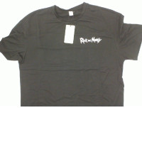 Black round neck t-shirt with cartoon pattern Size L Black round neck t-shirt with cartoon pattern Size L