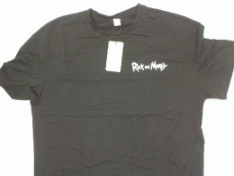 Black round neck t-shirt with cartoon pattern Size L Black round neck t-shirt with cartoon pattern Size L