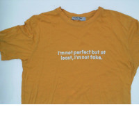 Orange and yellow round neck t-shirt Size L Orange and yellow round neck t-shirt Size L