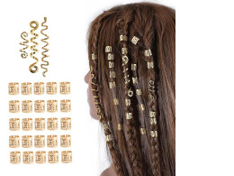 Set of decoration for hair extensions