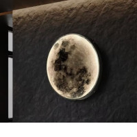 Art Design Moon Wall Lamp Aisle Corridor Mural Sconces Foyer Hallway Gallery Background Decor Lamp Bedroom Bedside Wall Lights