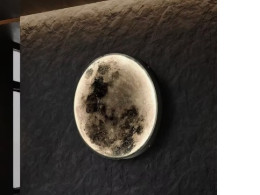 Art Design Moon Wall Lamp Aisle Corridor Mural Sconces Foyer Hallway Gallery Background Decor Lamp Bedroom Bedside Wall Lights
