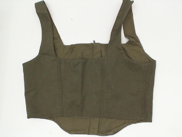 Dark green strapless top Dark green strapless top