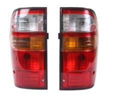 Tail lights for Toyota Hilux Tiger D4D year 2002 - 2004 (pair), Diamond brand, Toyota Hilux Tiger, with terminals and bulbs.