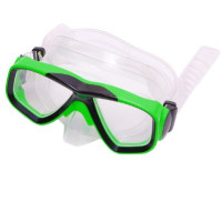 Green swimming mask