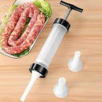 Set of 2 Good quality sausage making machine, sausage compression cylinder Plus 3 injectors
