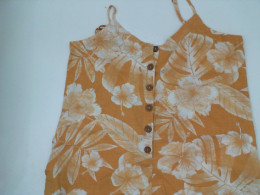 Women's green leaf pattern short dress 