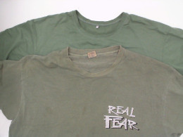 Set of 2 Men's green round neck t-shirt Size 4XL