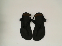 Black covered sandals Black covered sandals