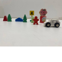 Set of  Wooden toys for children to enhance child development