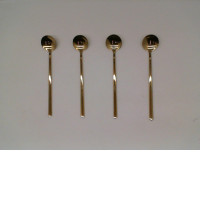 Set of 4 Gold coffee spoon