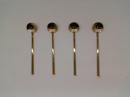 Set of 4 Gold coffee spoon Set of 4 Gold coffee spoon