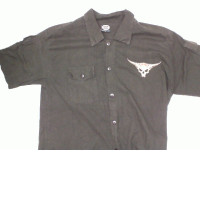 Black short sleeve collared shirt 