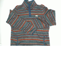 LLBEAN Red-gray turtleneck sweater